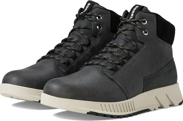 SOREL Mac Hilltm Lite Mid Plus Waterproof Men's Boots Grill/Black : 9 D - Medium, Leather/Rubber