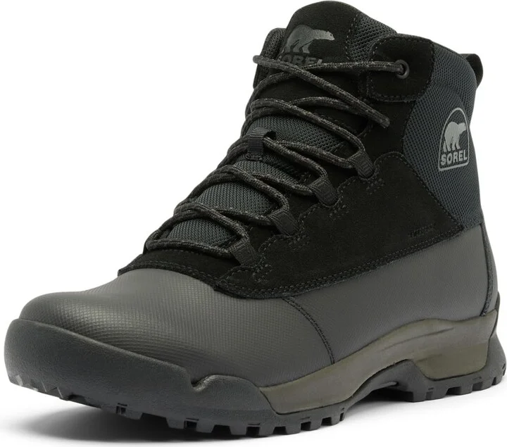 SOREL Men's Buxton Lite Lace Plus Waterproof Boot - Black