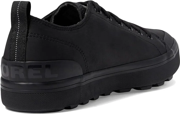 SOREL Metrotm II Low Waterproof Men's Shoes Black/Sea Salt : 10 D - Medium, Leather/Suede - Image 4