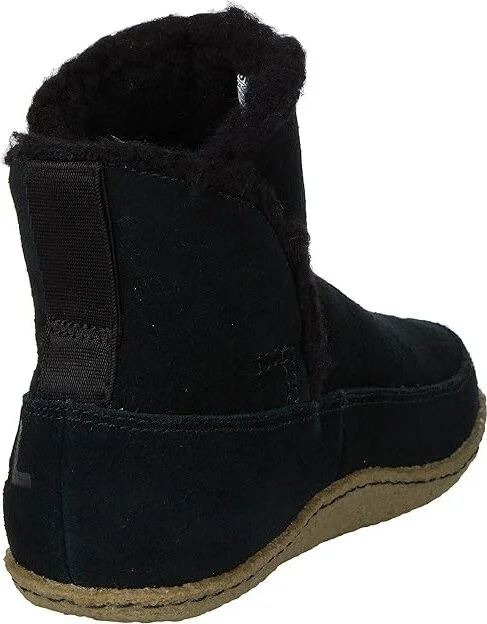 SOREL Nakiskatm Bootie Women's Slippers Black/Sage : 10 B - Medium, Suede - Image 4