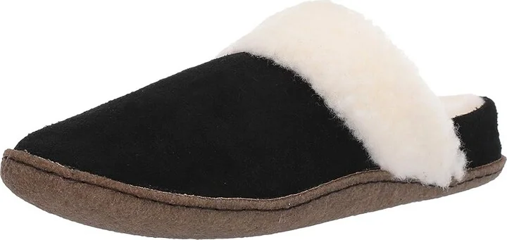 SOREL Nakiskatm Slide II Women's Slippers Black/Natural 2 : 11 B - Medium, Suede - Image 2