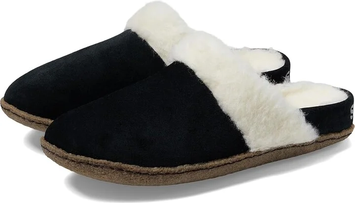 SOREL Nakiskatm Slide II Women's Slippers Black/Natural 2 : 11 B - Medium, Suede