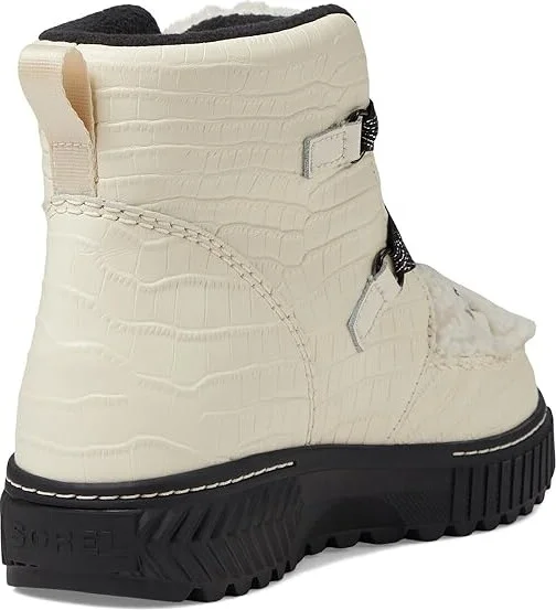 SOREL ONA AVEtm Alpine Boot Lux Waterproof Women's Snow Shoes Chalk/Black : 7 B - Medium, Leather - Image 4