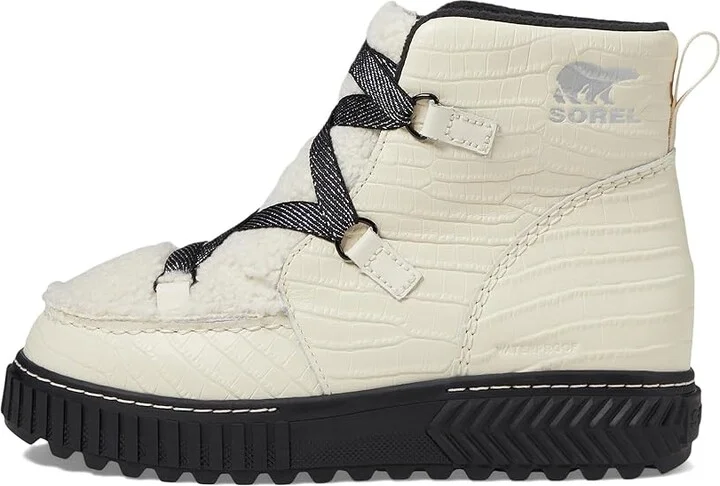 SOREL ONA AVEtm Alpine Boot Lux Waterproof Women's Snow Shoes Chalk/Black : 7 B - Medium, Leather - Image 5