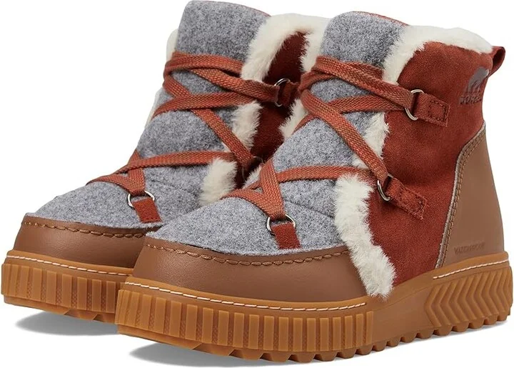 SOREL ONA AVEtm Alpine Boot Waterproof Women's Snow Shoes Velvet Tan/Sanguine : 5 B - Medium