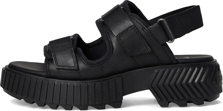 SOREL Ona Avetm Multistrap Mid Sandals Women's Sandals Black/Black : 7 B - Medium, Leather - Image 6