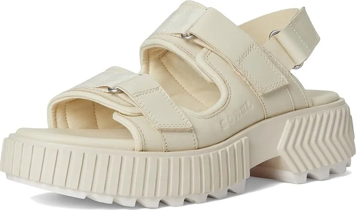 SOREL Ona Avetm Multistrap Mid Sandals Women's Sandals Chalk/Chalk : 7 B - Medium, Leather - Image 5