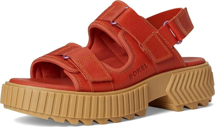 SOREL Ona Avetm Multistrap Mid Sandals Women's Sandals Tuscan/Aura : 6 B - Medium, Leather - Image 5