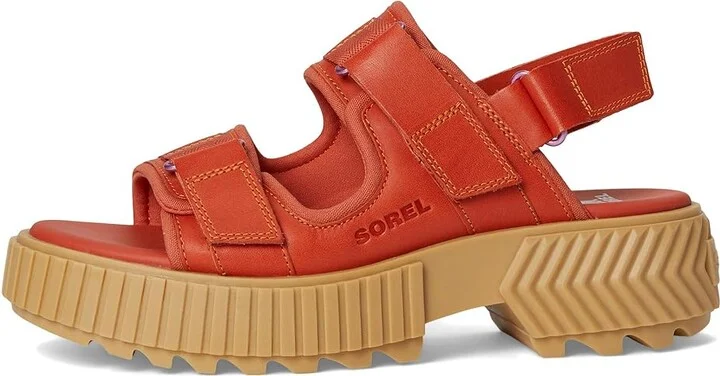 SOREL Ona Avetm Multistrap Mid Sandals Women's Sandals Tuscan/Aura : 6 B - Medium, Leather - Image 6