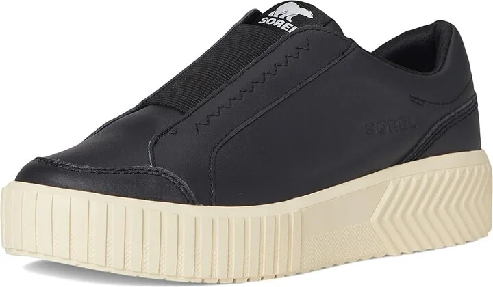 SOREL Ona Avetm Slip On Sneaker Women's Shoes Black/Chalk : 11 B - Medium, Suede - Image 5