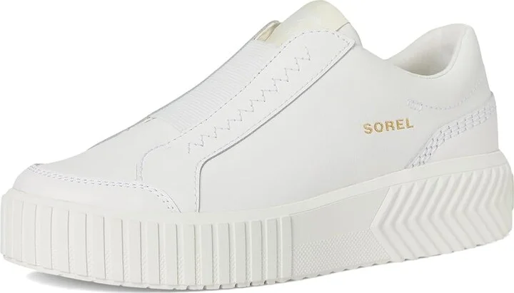 SOREL Ona Avetm Slip On Sneaker Women's Shoes Sea Salt/Chalk : 7 B - Medium, Suede - Image 5