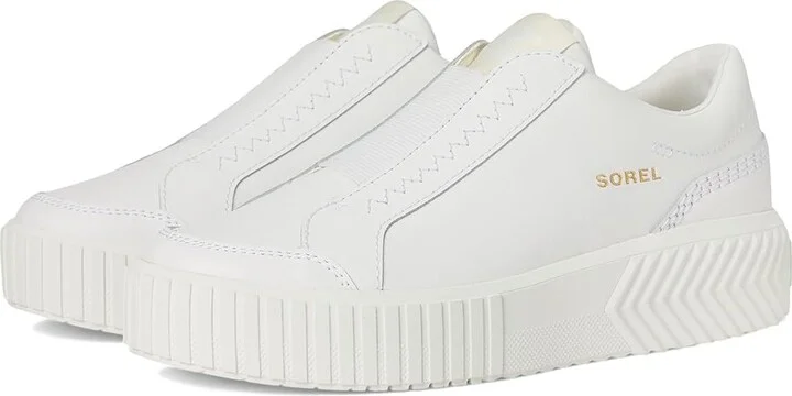 SOREL Ona Avetm Slip On Sneaker Women's Shoes Sea Salt/Chalk : 7 B - Medium, Suede