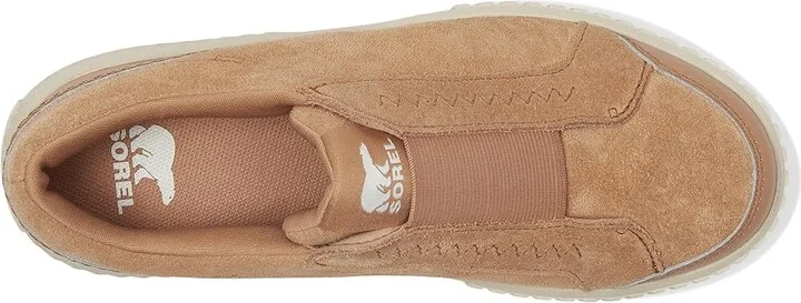 SOREL Ona Avetm Slip On Sneaker Women's Shoes Tawny Buff/Chalk : 8.5 B - Medium, Suede - Image 2