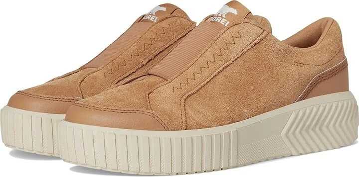 SOREL Ona Avetm Slip On Sneaker Women's Shoes Tawny Buff/Chalk : 8.5 B - Medium, Suede