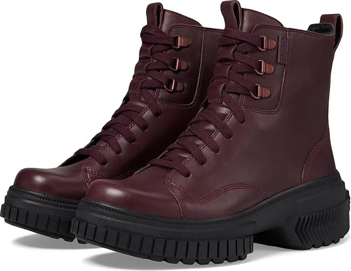 SOREL ONAtm AVE Boot Lace Waterproof Women's Boots Epic Plum/Black : 6.5 B - Medium, Leather