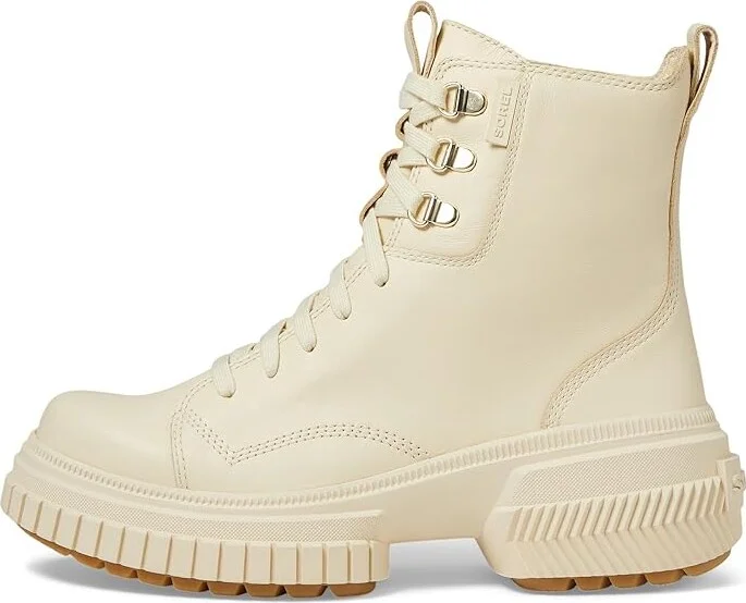 SOREL ONAtm AVE Boot Lace Waterproof Women's Boots Honey White/Sea Salt : 9.5 B - Medium, Leather - Image 5