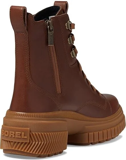 SOREL ONAtm AVE Boot Lace Waterproof Women's Boots Velvet Tan/Gum 2 : 10 B - Medium, Leather - Image 4