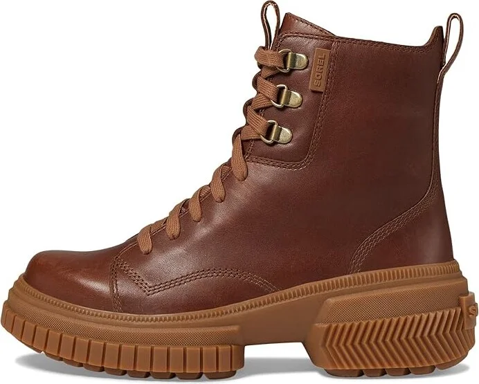 SOREL ONAtm AVE Boot Lace Waterproof Women's Boots Velvet Tan/Gum 2 : 10 B - Medium, Leather - Image 5
