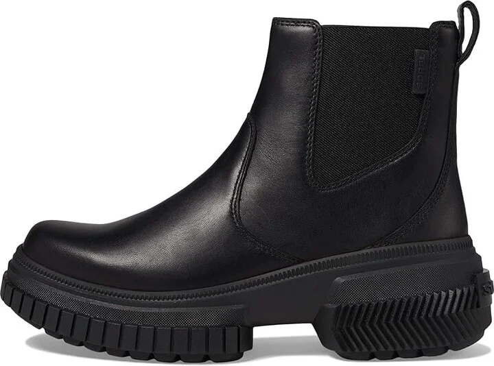 SOREL ONAtm AVE Chelsea Boot Waterproof Women's Boots Black/Black : 8 B - Medium, Leather - Image 5
