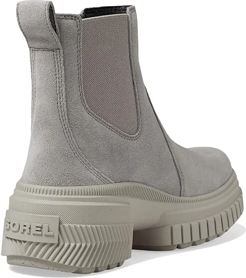 SOREL ONAtm AVE Chelsea Boot Waterproof Women's Boots Chrome Grey/Dove : 8 B - Medium, Leather - Image 4