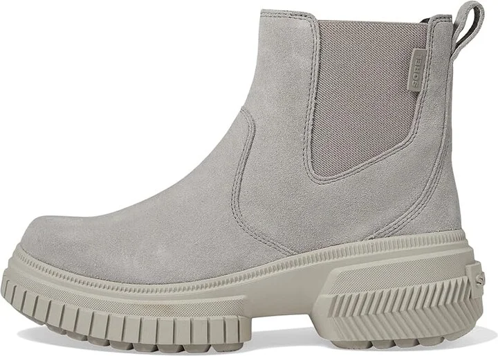 SOREL ONAtm AVE Chelsea Boot Waterproof Women's Boots Chrome Grey/Dove : 8 B - Medium, Leather - Image 5