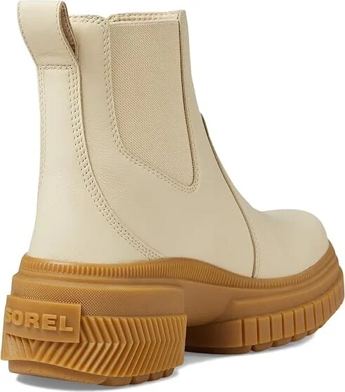 SOREL ONAtm AVE Chelsea Boot Waterproof Women's Boots Honey White/Gum 16 : 6.5 B - Medium, Leather - Image 4