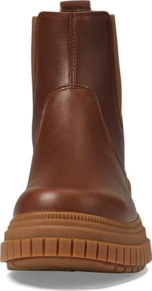 SOREL ONAtm AVE Chelsea Boot Waterproof Women's Boots Velvet Tan/Gum 2 : 7 B - Medium, Leather - Image 2