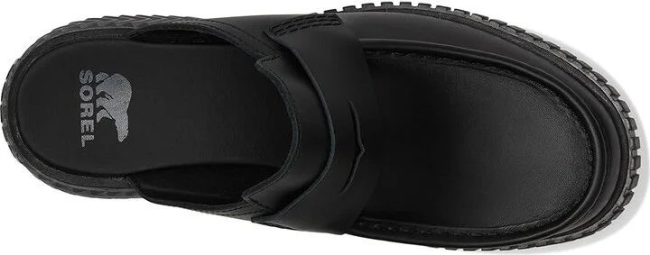 SOREL ONAtm AVE Loafer High Women's Heels Black/Jet : 8 B - Medium, Leather - Image 2
