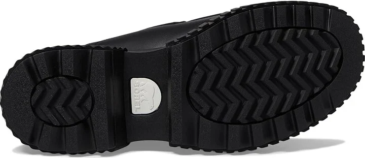 SOREL ONAtm AVE Loafer High Women's Heels Black/Jet : 8 B - Medium, Leather - Image 3