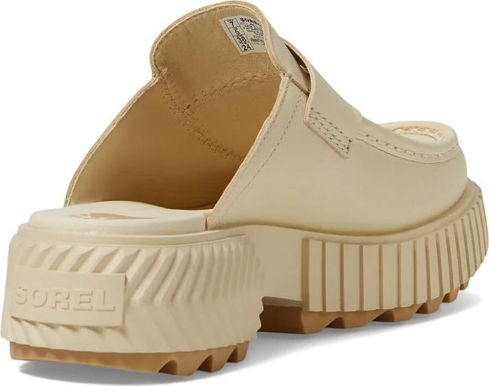 SOREL ONAtm AVE Loafer High Women's Heels Honey White/Sea Salt : 9.5 B - Medium, Leather - Image 4
