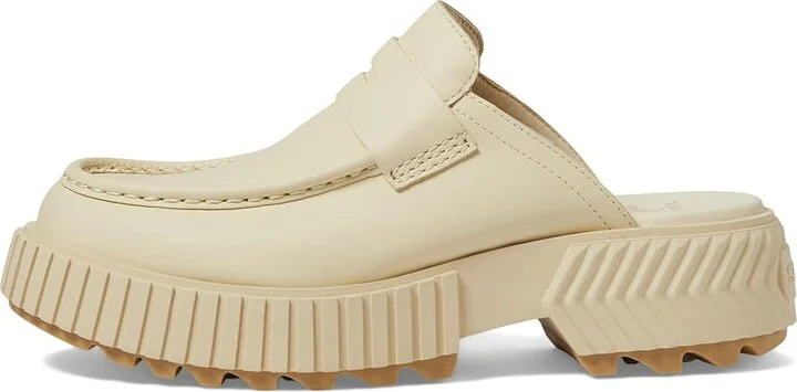 SOREL ONAtm AVE Loafer High Women's Heels Honey White/Sea Salt : 9.5 B - Medium, Leather - Image 5