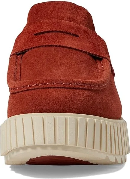 SOREL ONAtm AVE Loafer High Women's Heels Sanguine/Bleached Ceramic : 8.5 B - Medium, Leather - Image 2