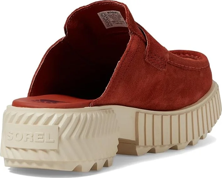 SOREL ONAtm AVE Loafer High Women's Heels Sanguine/Bleached Ceramic : 8.5 B - Medium, Leather - Image 4