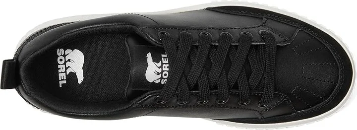 SOREL ONAtm AVE Low Sneaker Women's Shoes Black/Sea Salt : 6.5 B - Medium, Leather - Image 2