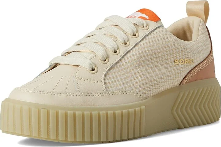 SOREL ONAtm AVE Low Sneaker Women's Shoes Bleached Ceramic/Light Aloe : 10.5 B - Medium, Leather/Suede - Image 5