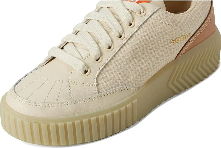 SOREL ONAtm AVE Low Sneaker Women's Shoes Bleached Ceramic/Light Aloe : 10.5 B - Medium, Leather/Suede - Image 7