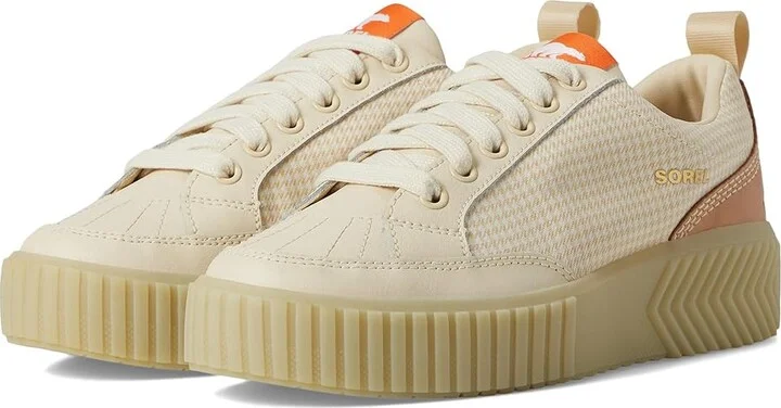 SOREL ONAtm AVE Low Sneaker Women's Shoes Bleached Ceramic/Light Aloe : 10.5 B - Medium, Leather/Suede