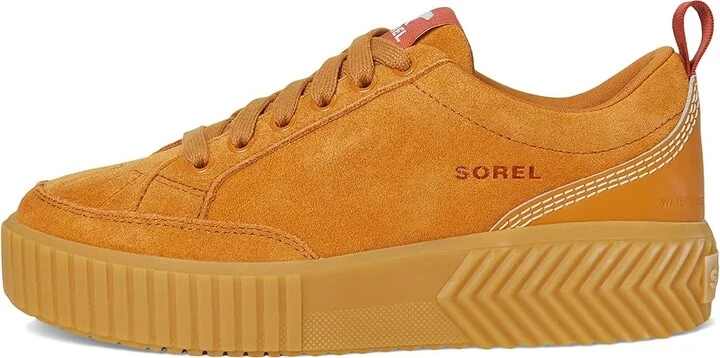 SOREL ONAtm AVE Low Sneaker Women's Shoes Canyon Gold/Gum : 8 B - Medium, Leather - Image 6