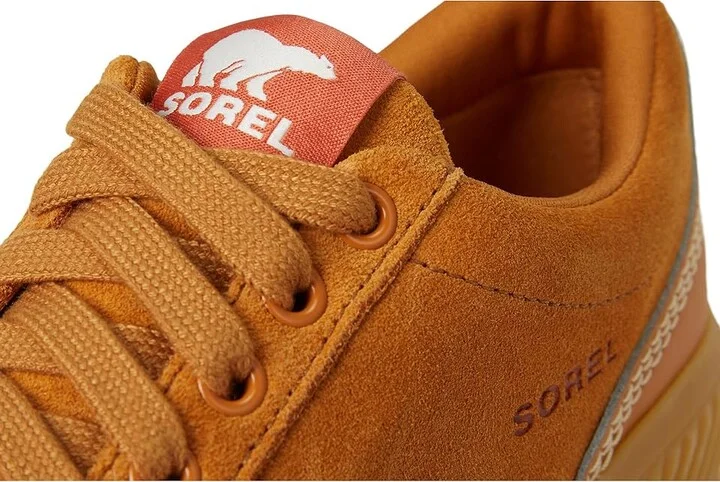 SOREL ONAtm AVE Low Sneaker Women's Shoes Canyon Gold/Gum : 8 B - Medium, Leather - Image 7