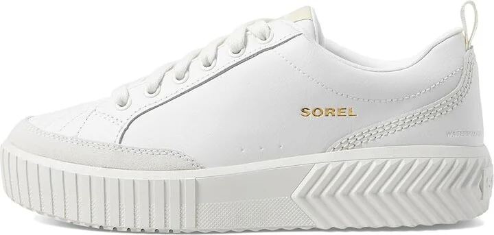 SOREL ONAtm AVE Low Sneaker Women's Shoes Sea Salt/Bleached Ceramic : 7.5 B - Medium, Leather - Image 6