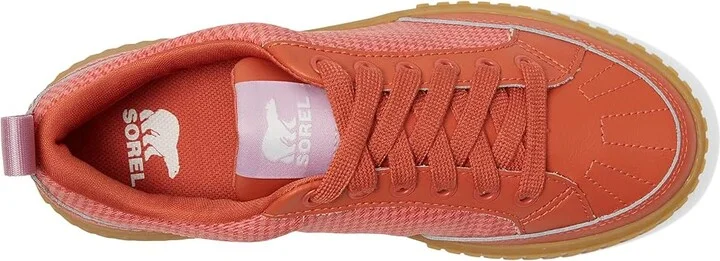 SOREL ONAtm AVE Low Sneaker Women's Shoes Tuscan/Gum : 6.5 B - Medium, Leather/Suede - Image 2