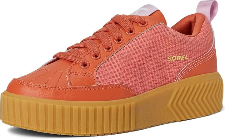 SOREL ONAtm AVE Low Sneaker Women's Shoes Tuscan/Gum : 6.5 B - Medium, Leather/Suede - Image 5
