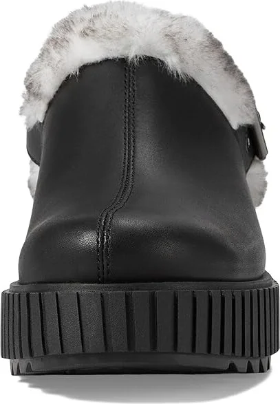 SOREL ONAtm AVE Mule Women's Slippers Black/Sea Salt : 8 B - Medium, Faux Fur/Leather - Image 2
