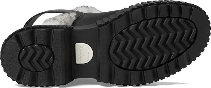 SOREL ONAtm AVE Mule Women's Slippers Black/Sea Salt : 8 B - Medium, Faux Fur/Leather - Image 3