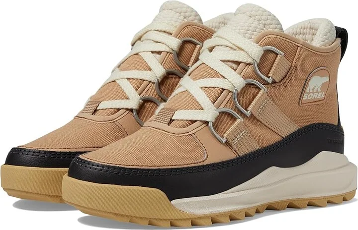 SOREL ONAtm RMX Chukka Plus Waterproof Women's Snow Shoes Canoe/Jet : 10.5 B - Medium, Canvas/Leather
