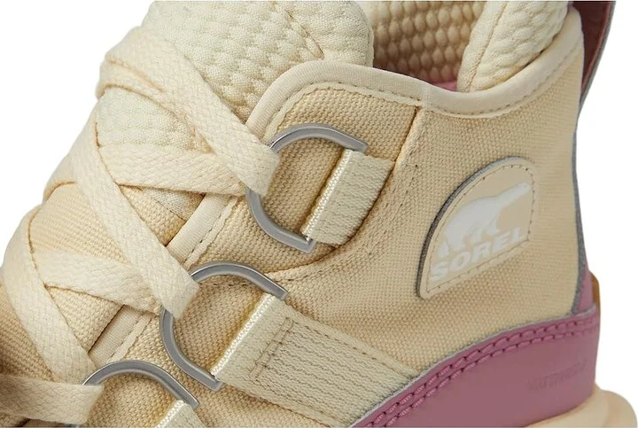 SOREL ONAtm RMX Chukka Plus Waterproof Women's Snow Shoes Honey White/Mauve Haze : 8 B - Medium, Canvas/Leather - Image 5