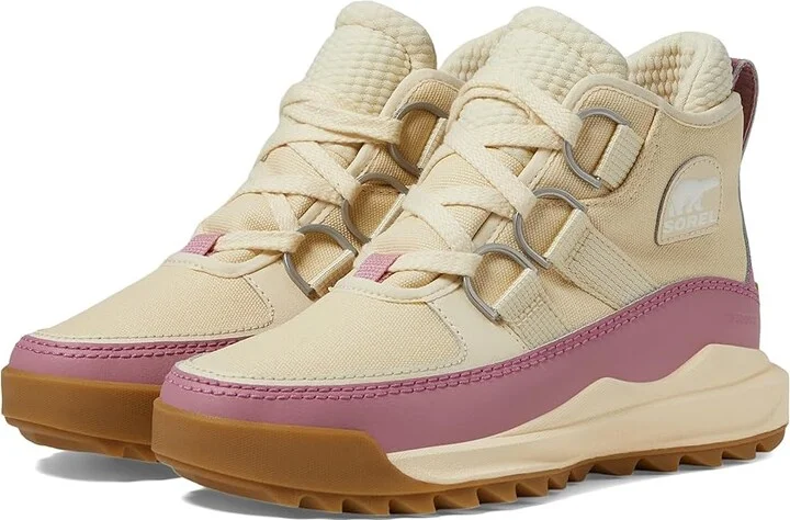 SOREL ONAtm RMX Chukka Plus Waterproof Women's Snow Shoes Honey White/Mauve Haze : 8 B - Medium, Canvas/Leather