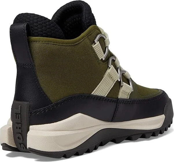 SOREL ONAtm RMX Chukka Plus Waterproof Women's Snow Shoes Utility Green/Black : 8 B - Medium, Canvas/Leather - Image 4