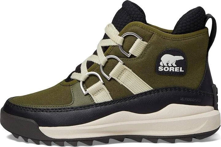 SOREL ONAtm RMX Chukka Plus Waterproof Women's Snow Shoes Utility Green/Black : 8 B - Medium, Canvas/Leather - Image 5