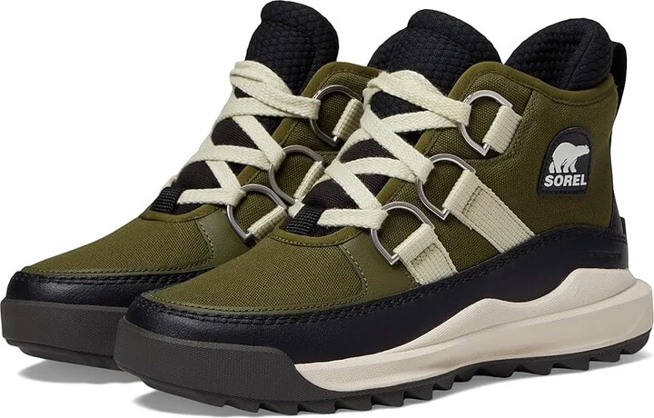 SOREL ONAtm RMX Chukka Plus Waterproof Women's Snow Shoes Utility Green/Black : 8 B - Medium, Canvas/Leather